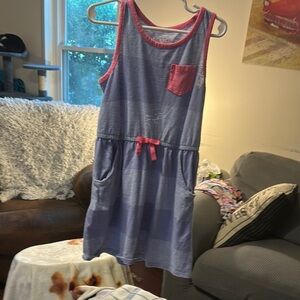 Cat & Jack Gray Sleeveless Scoop Neck Sundress